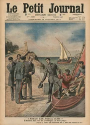 King Manuel II of Portugal bidding farewell to his country, 23rd October 1910